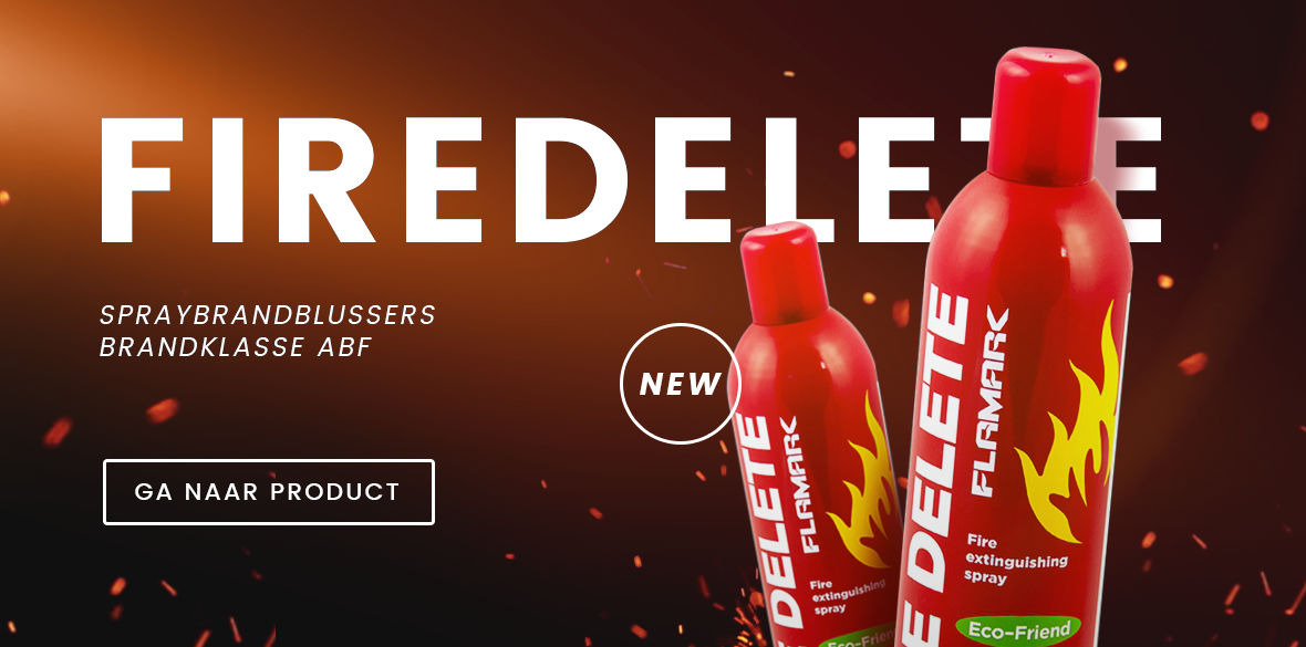Fire Delete spray brandblussers banner homepage