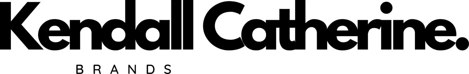 Kendall Catherine Brands logo in bold black text on white background