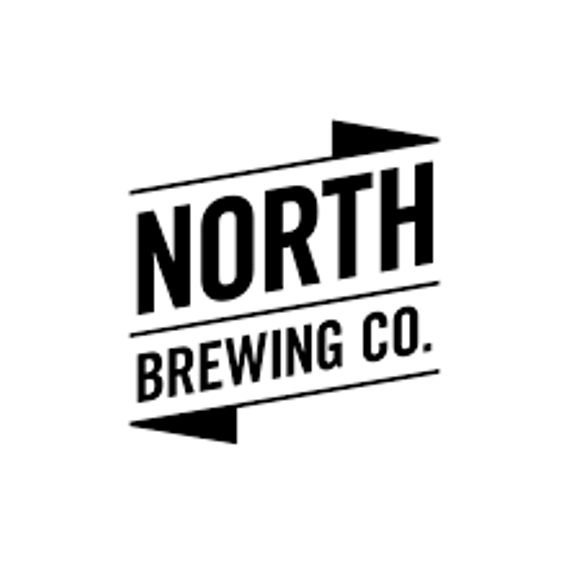 A black and white logo for north brewing co.