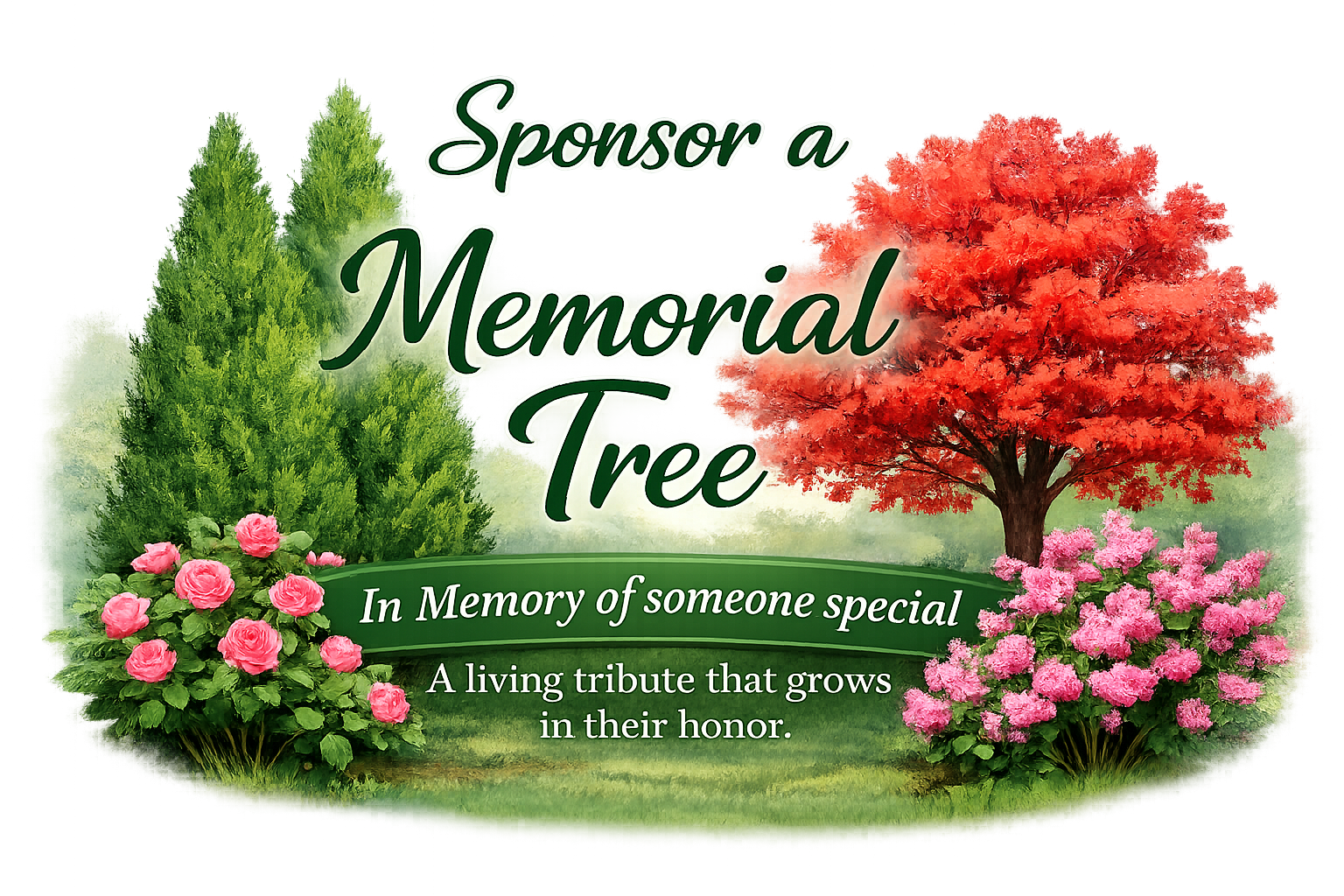 Sponsor a Memorial Tree at Pineview Memory Gardens