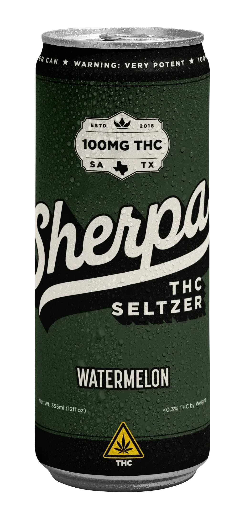 Sherpa Watermelon 100mg Delta-9 THC Seltzer