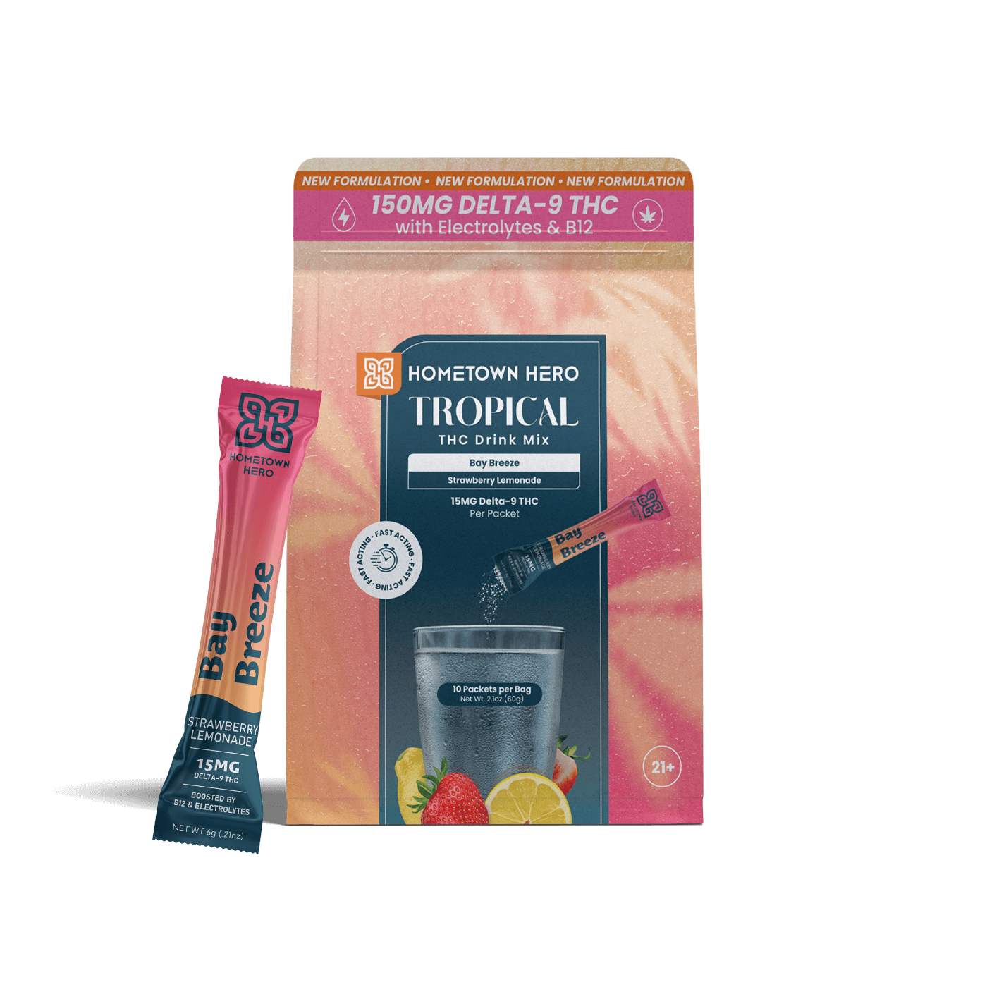 Bay Breeze Tropical Drink Mix drink mix packaging