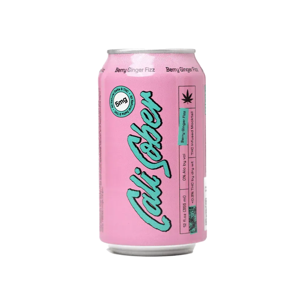 Cali Sober Berry Ginger Fizz – 5mg THC drink can