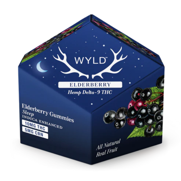 Elderberry 2:1 THC CBN Gummies gummy package
