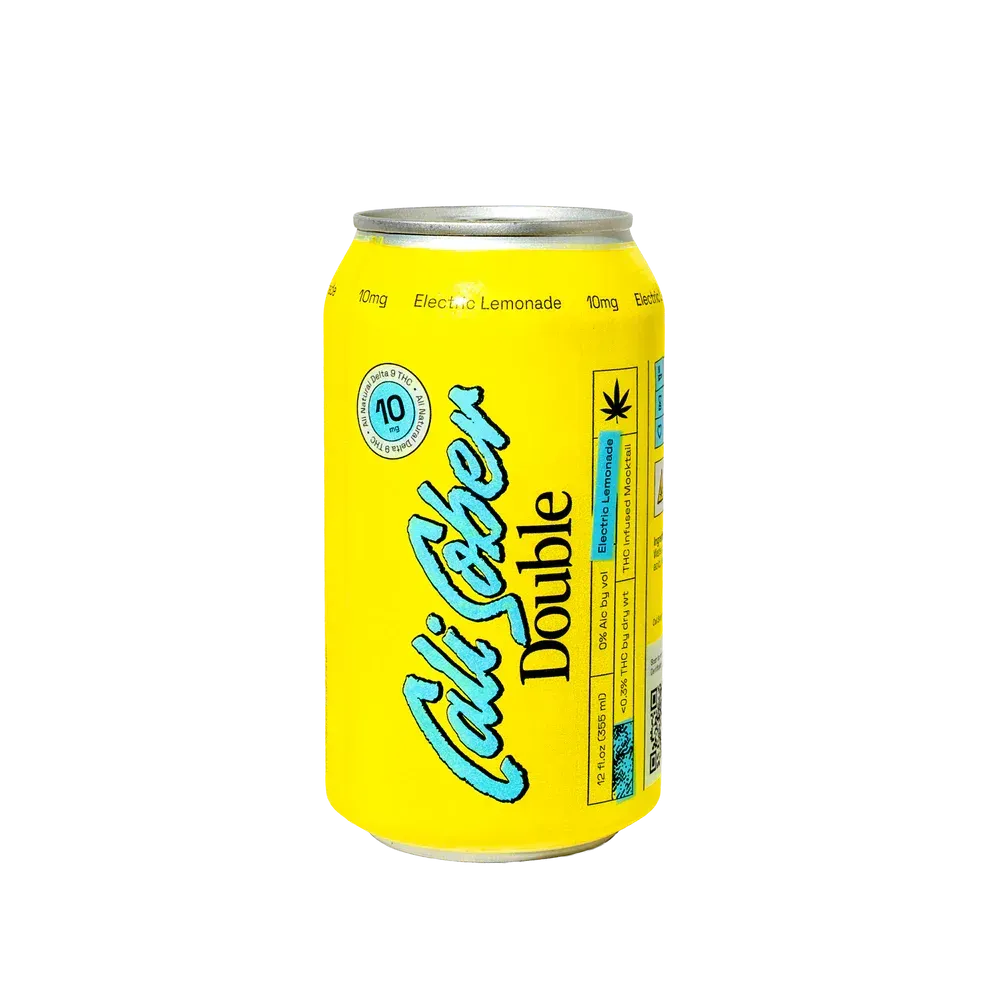 Cali Sober Electric Lemonade Double – 10mg THC drink can
