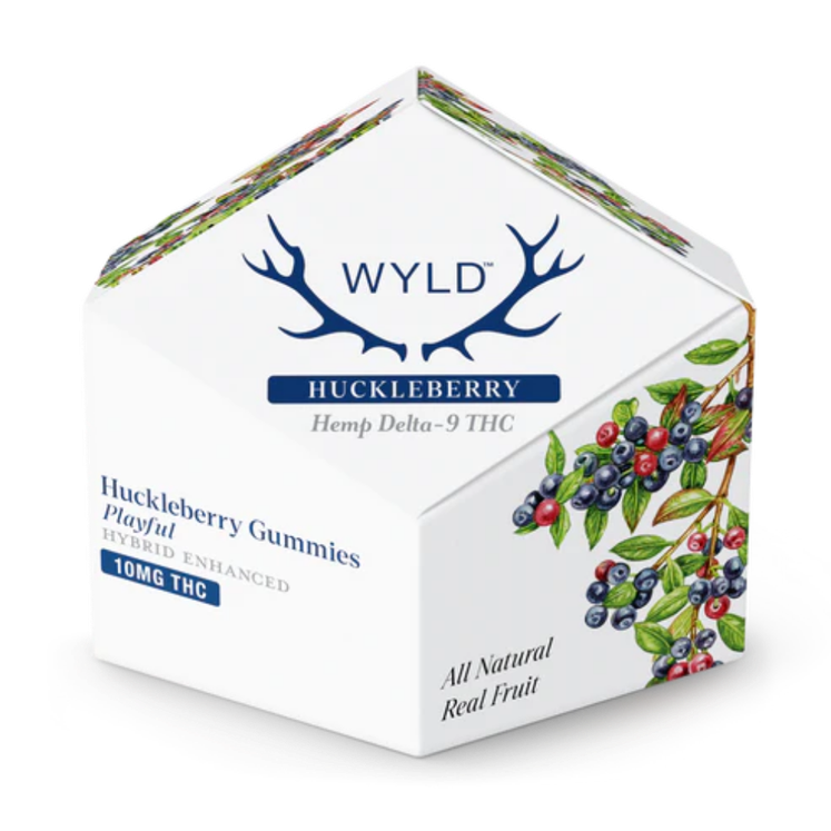Huckleberry Hybrid Gummies gummy package