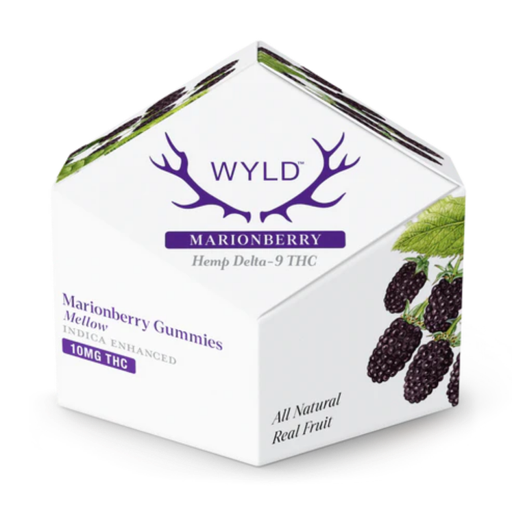 Marionberry Indica Gummies gummy package