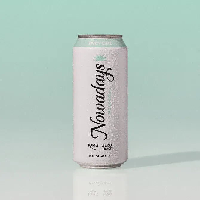 Nowadays Spicy Lime – 10mg THC drink can