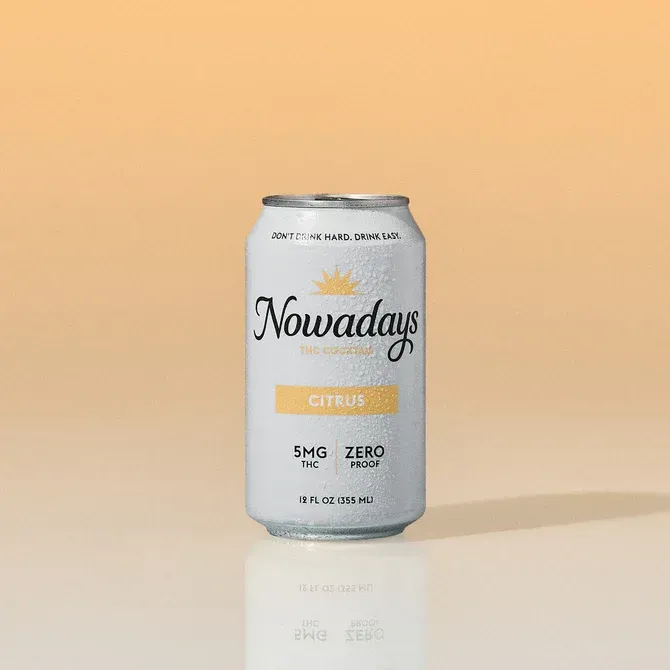 Nowadays Citrus – 5mg THC drink can