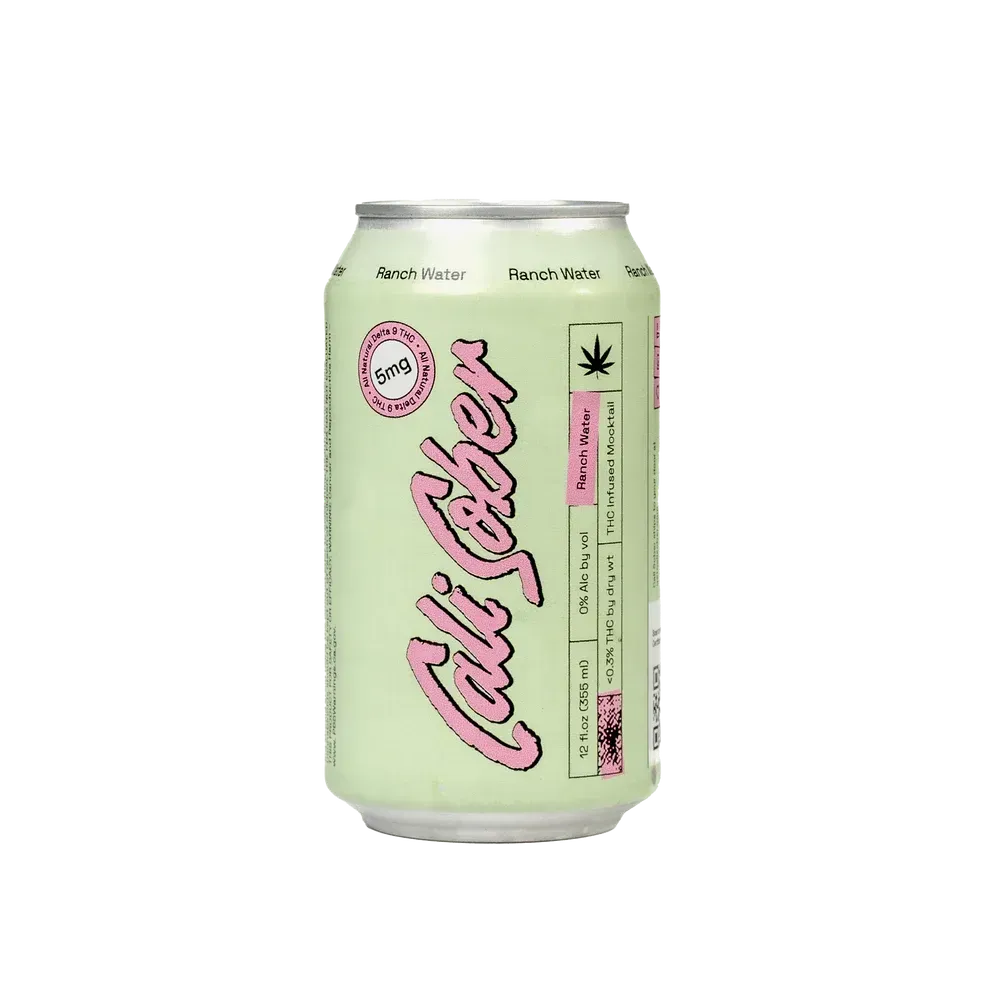 Cali Sober Ranch Water – 5mg THC drink can