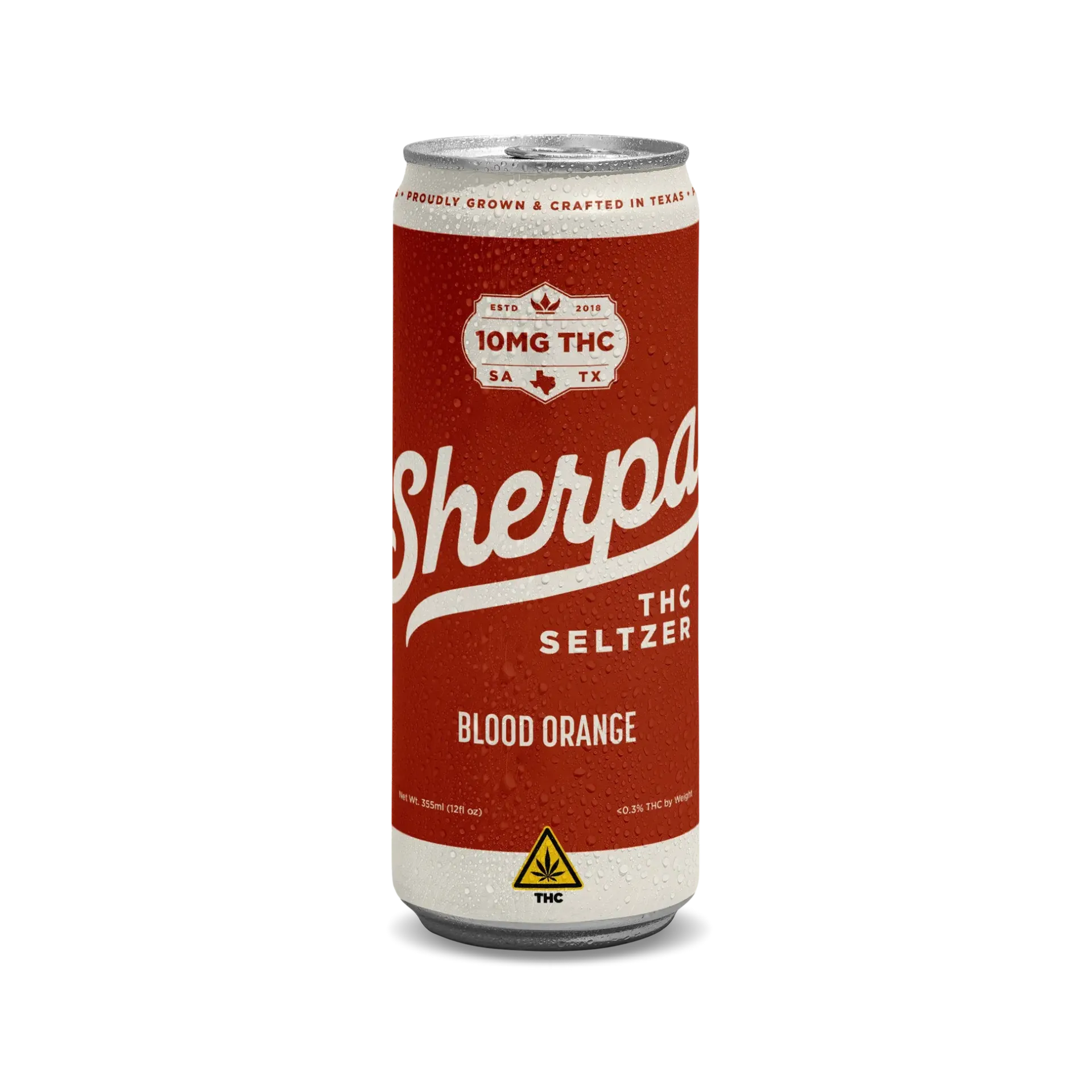 Sherpa Blood Orange 10mg Delta-9 THC Seltzer