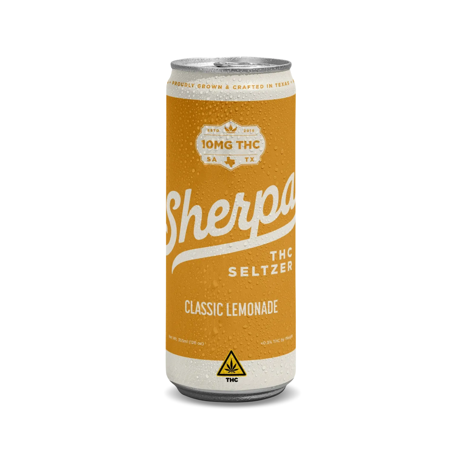 Sherpa Classic Lemonade 10mg Delta-9 THC Seltzer