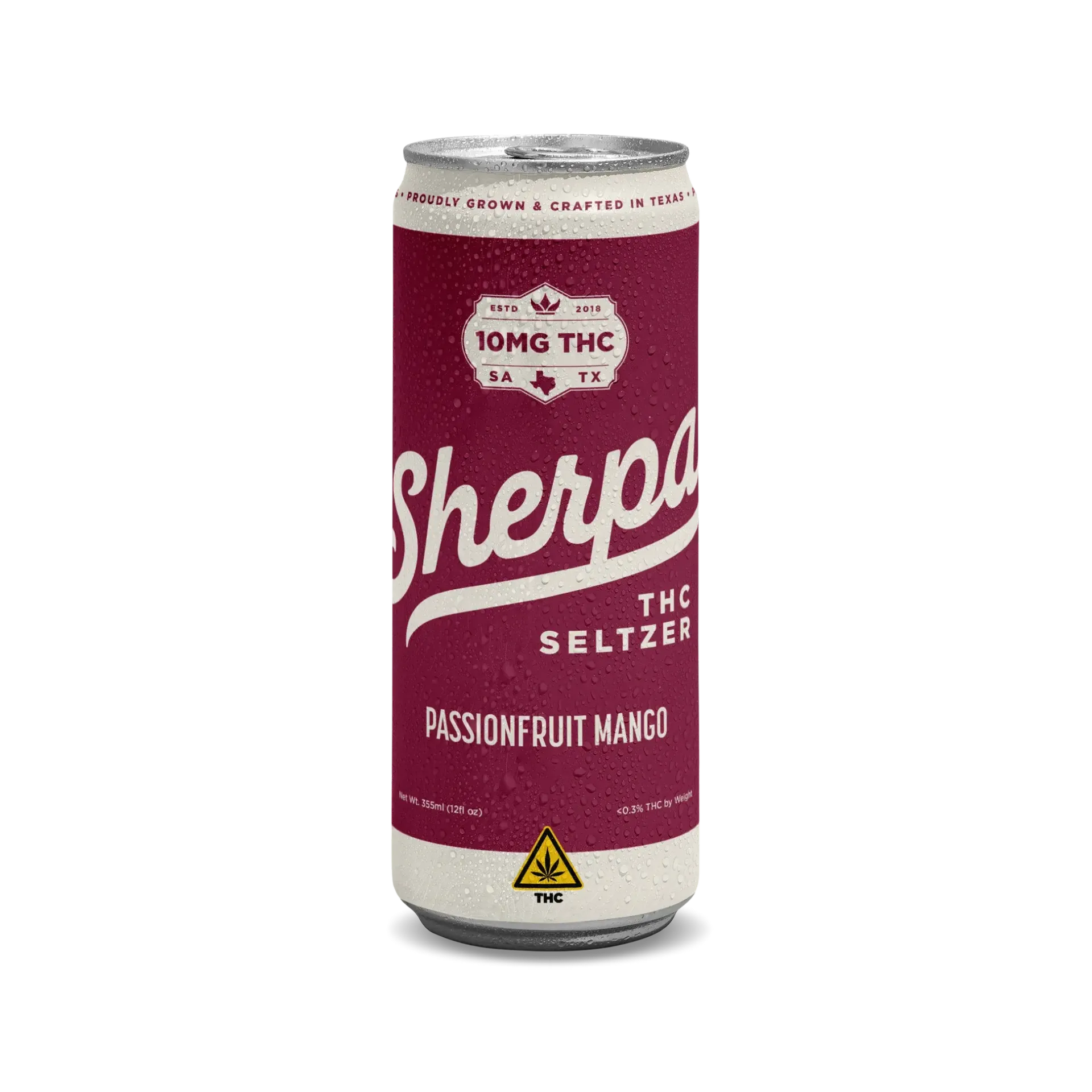 Sherpa Passionfruit Mango 10mg Delta-9 THC Seltzer