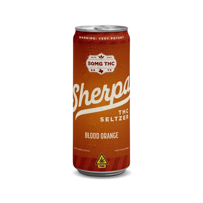 Sherpa Blood Orange 50mg Delta-9 THC Seltzer