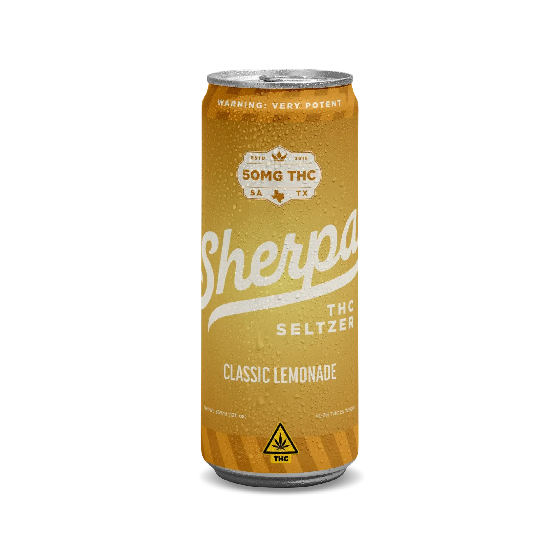 Sherpa Classic Lemonade 50mg Delta-9 THC Seltzer