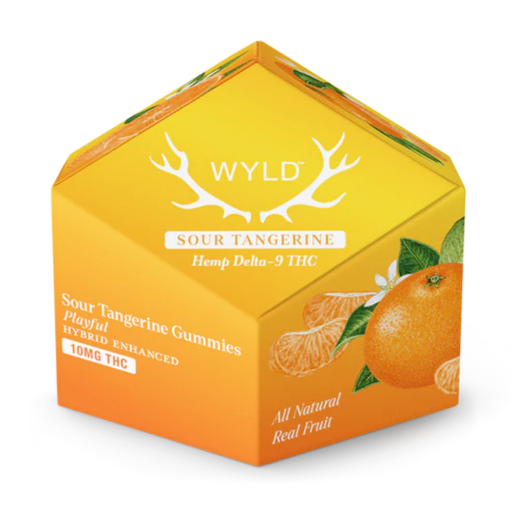 Sour Tangerine Hybrid Gummies gummy package