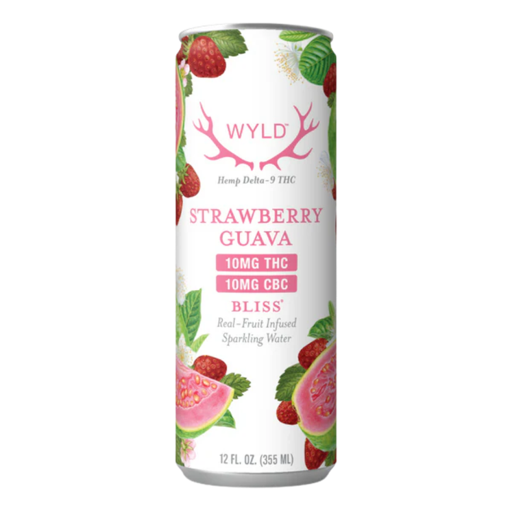 Wyld Strawberry Guava 10mg THC + 10mg CBC Sparkling Water