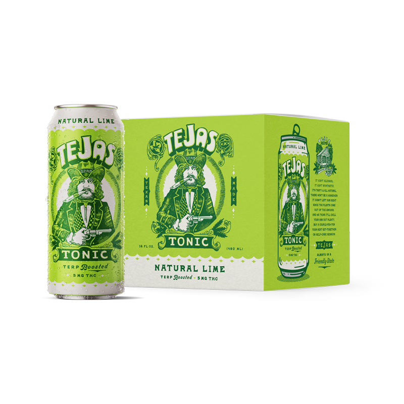 Tejas Tonic Natural Lime 5mg THC + 25mg CBD