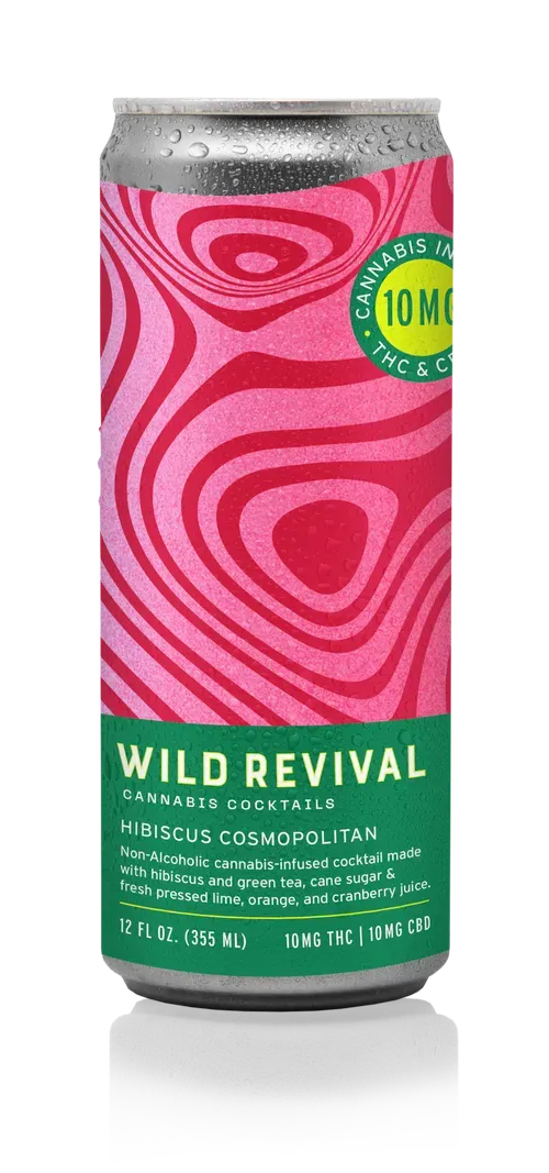 Wild Revival Hibiscus Cosmopolitan – 10mg THC drink can