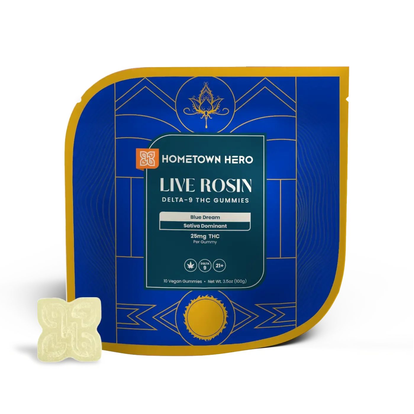 Blue Dream Live Rosin Gummies gummy package