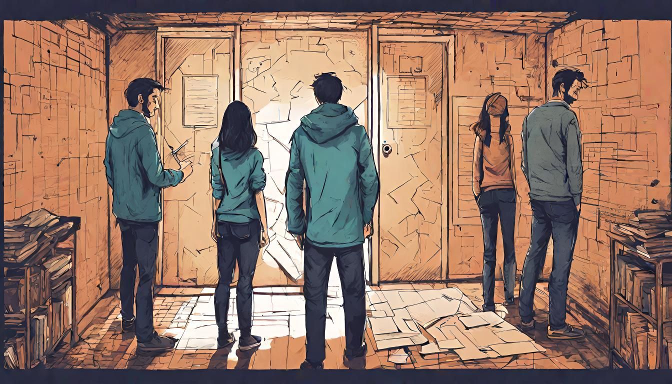 Des personnes dans un escape game