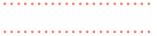 Two rows of small red dots on a white background