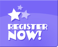 Purple “Register Now!” button with white stars