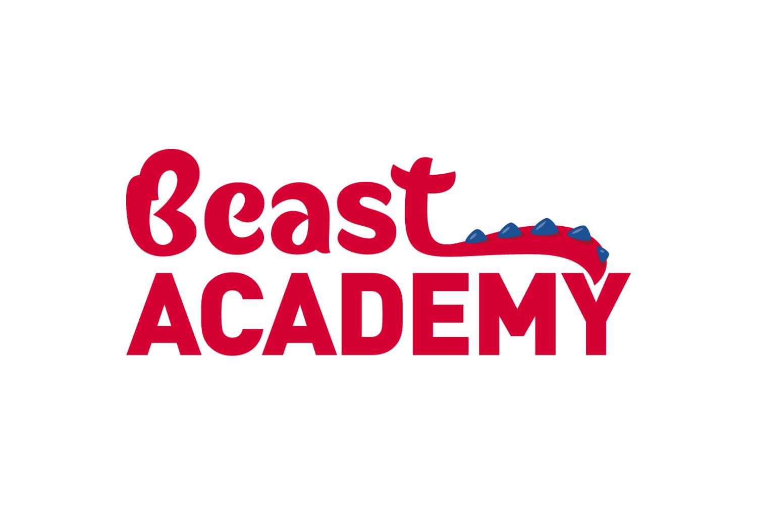 Beast Academy logo in red with blue accent on a white background
