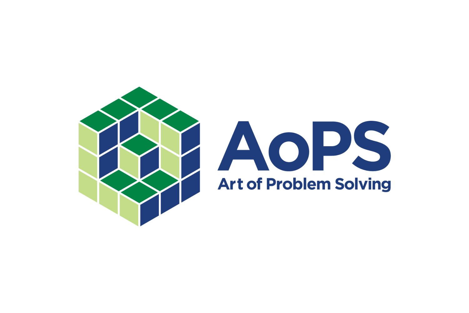 AoPS logo with green geometric cube icon and blue “AoPS Art of Problem Solving” text