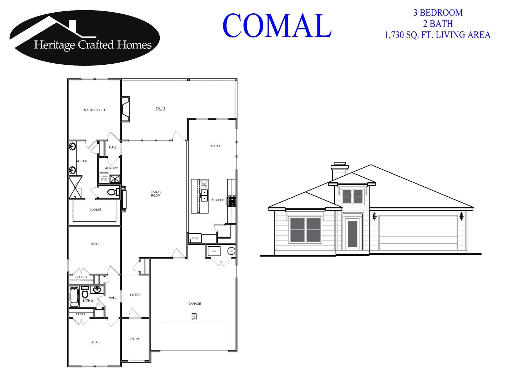 Comal brochure — San Antonio, TX — Heritage Crafted Homes