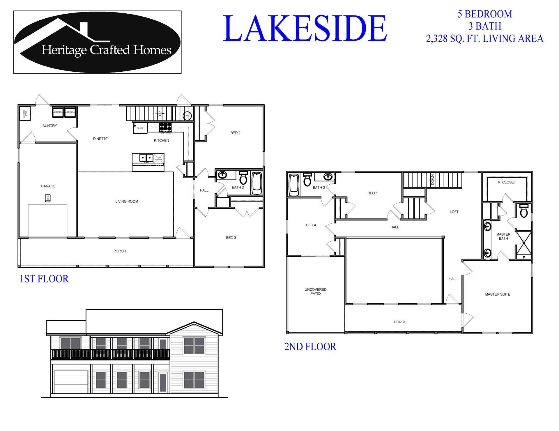 Lakeside brochure — San Antonio, TX — Heritage Crafted Home