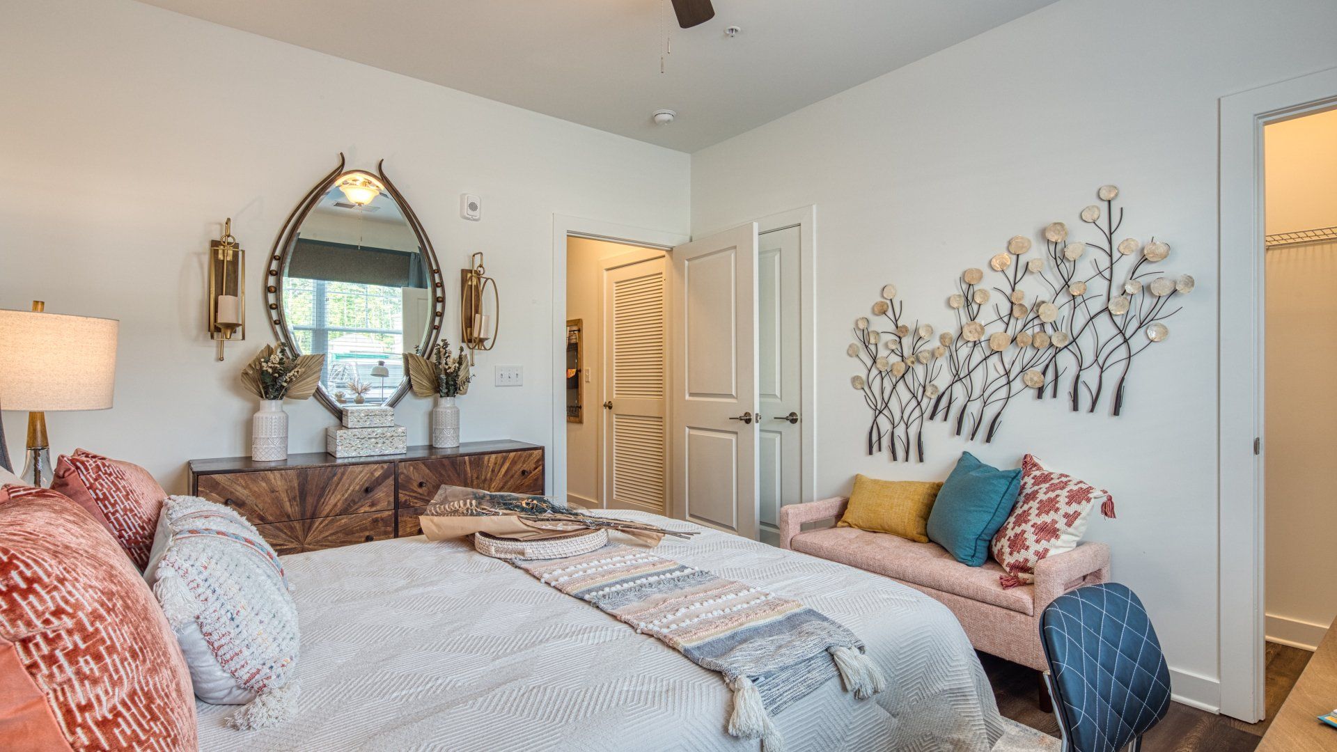 walnut bedroom