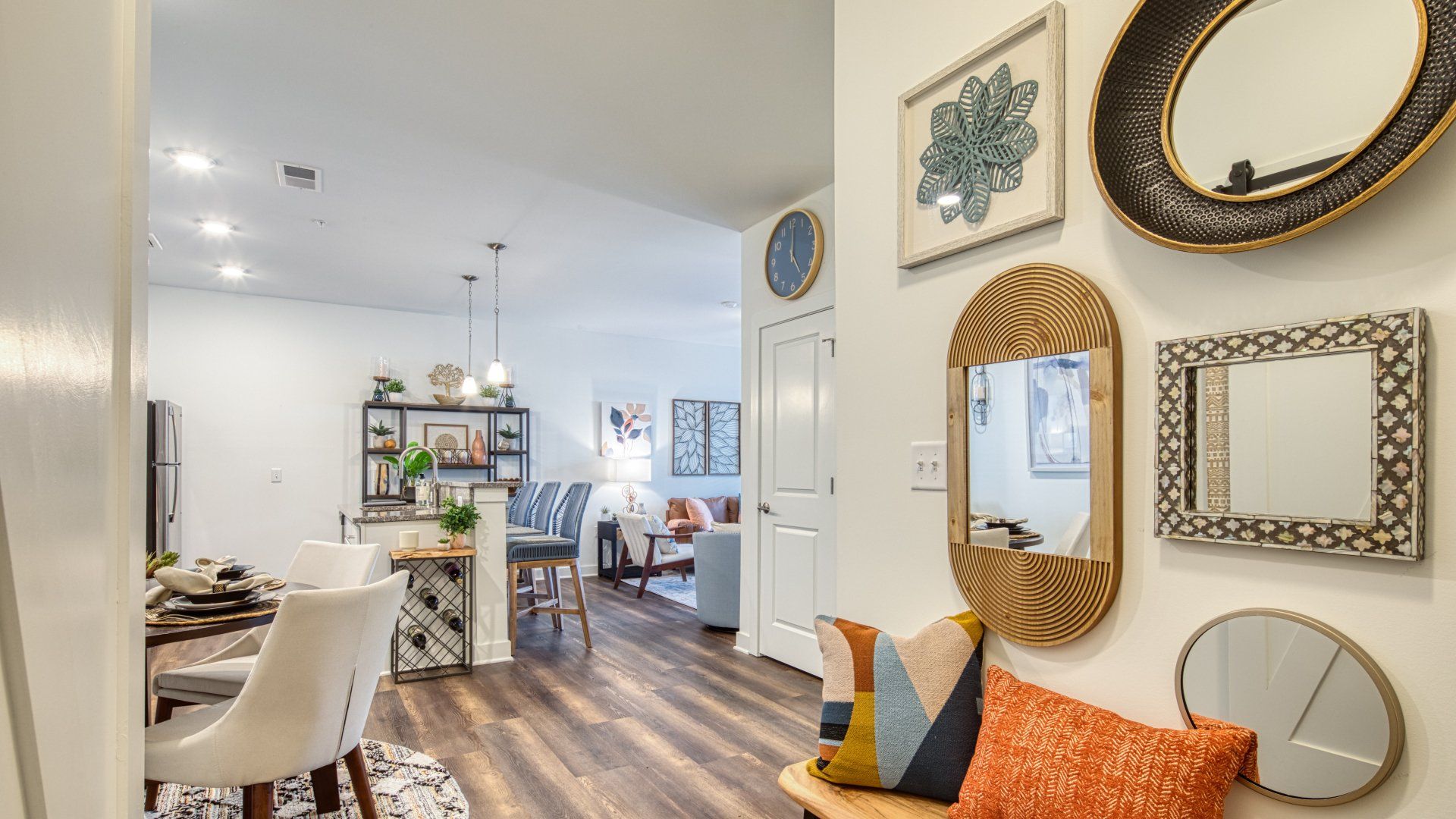 walnut living area