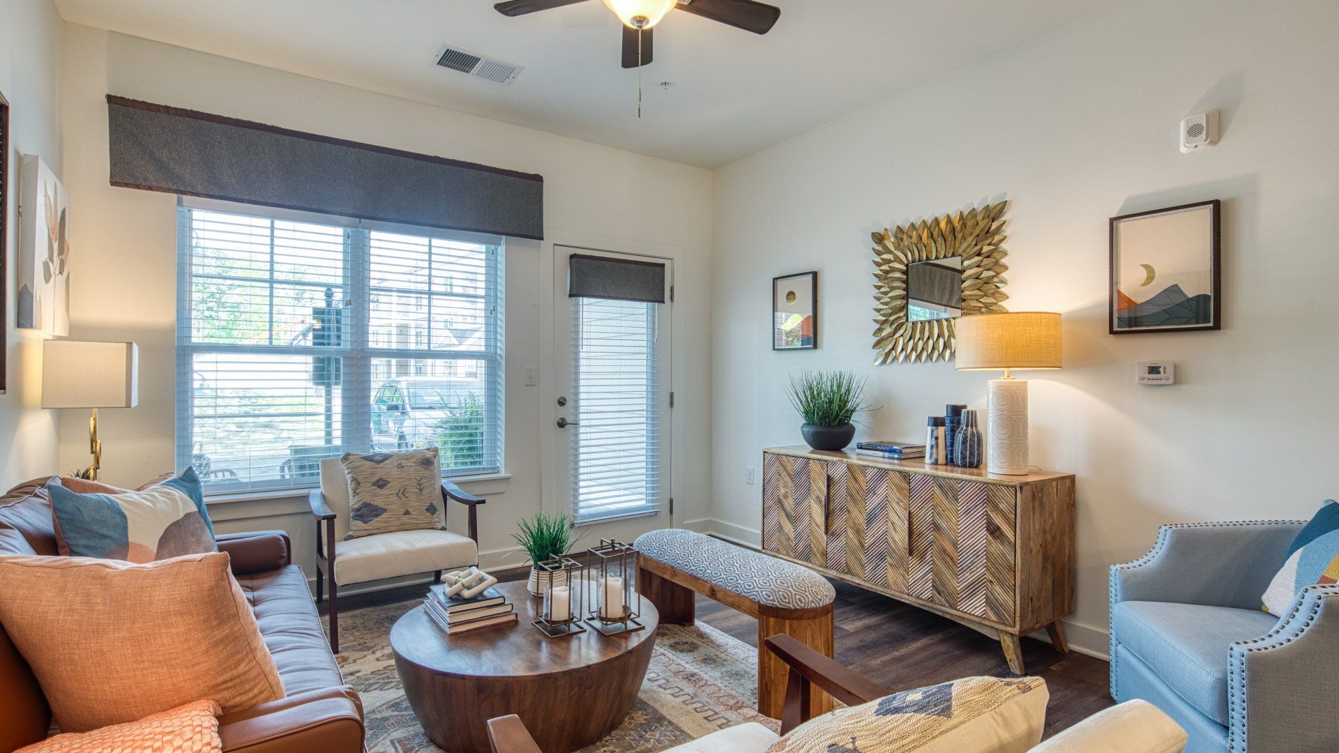 walnut living room
