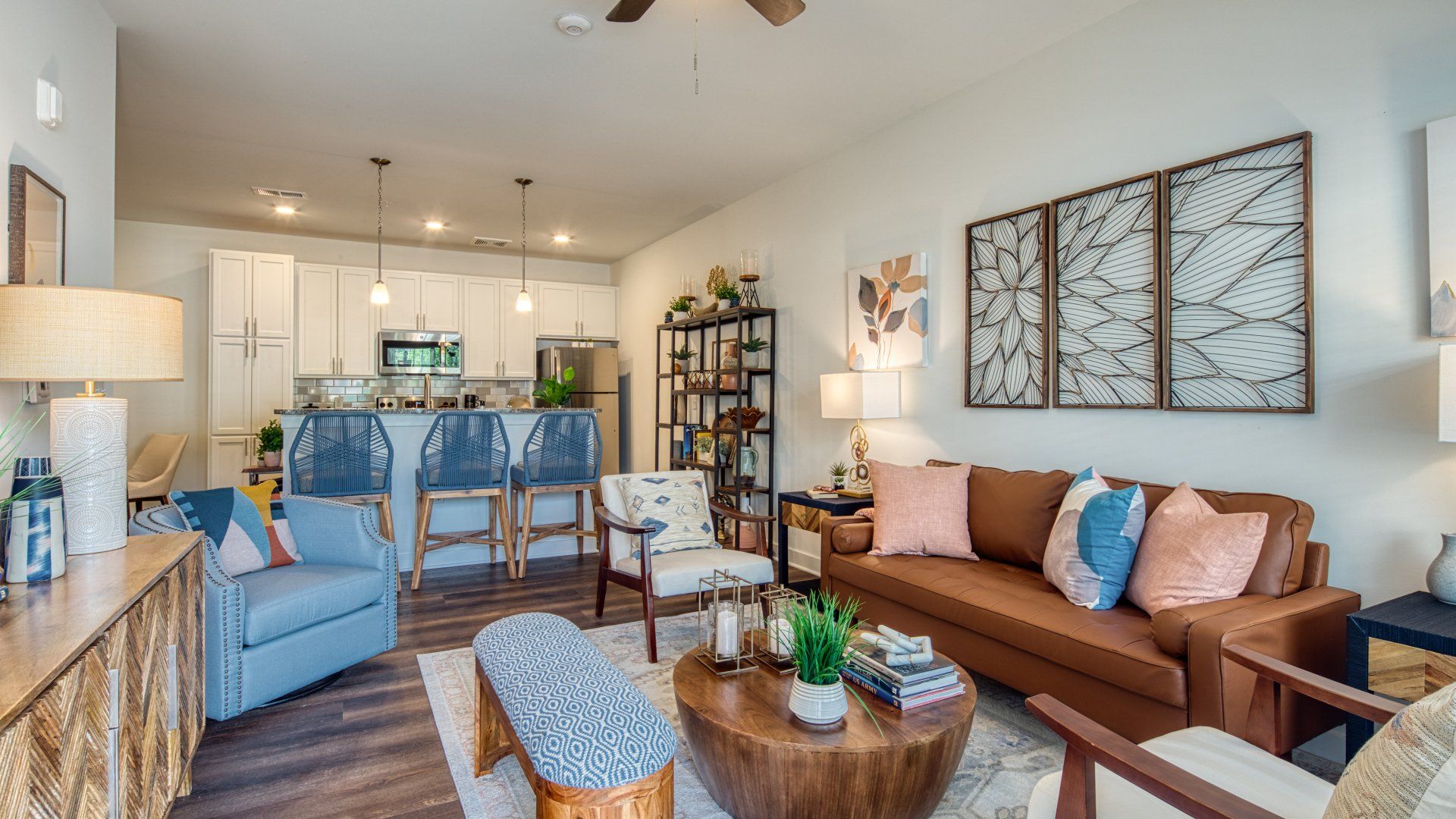 walnut living room