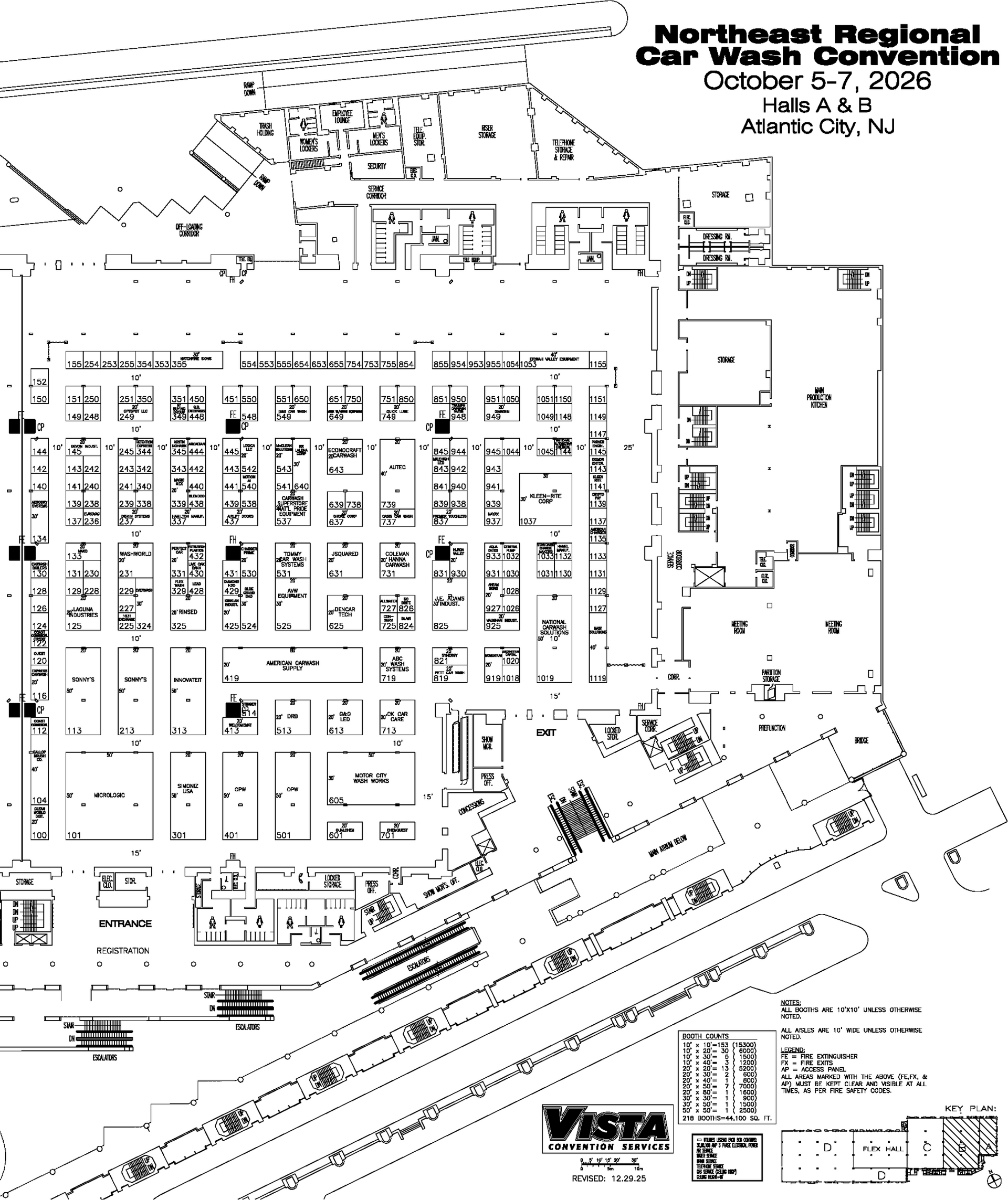 Black-and-white site plan map of a regional northwest government parking area with buildings and road layout