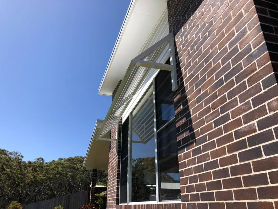 White Aluminium Awnings — Steel Fabrication In Taree, NSW