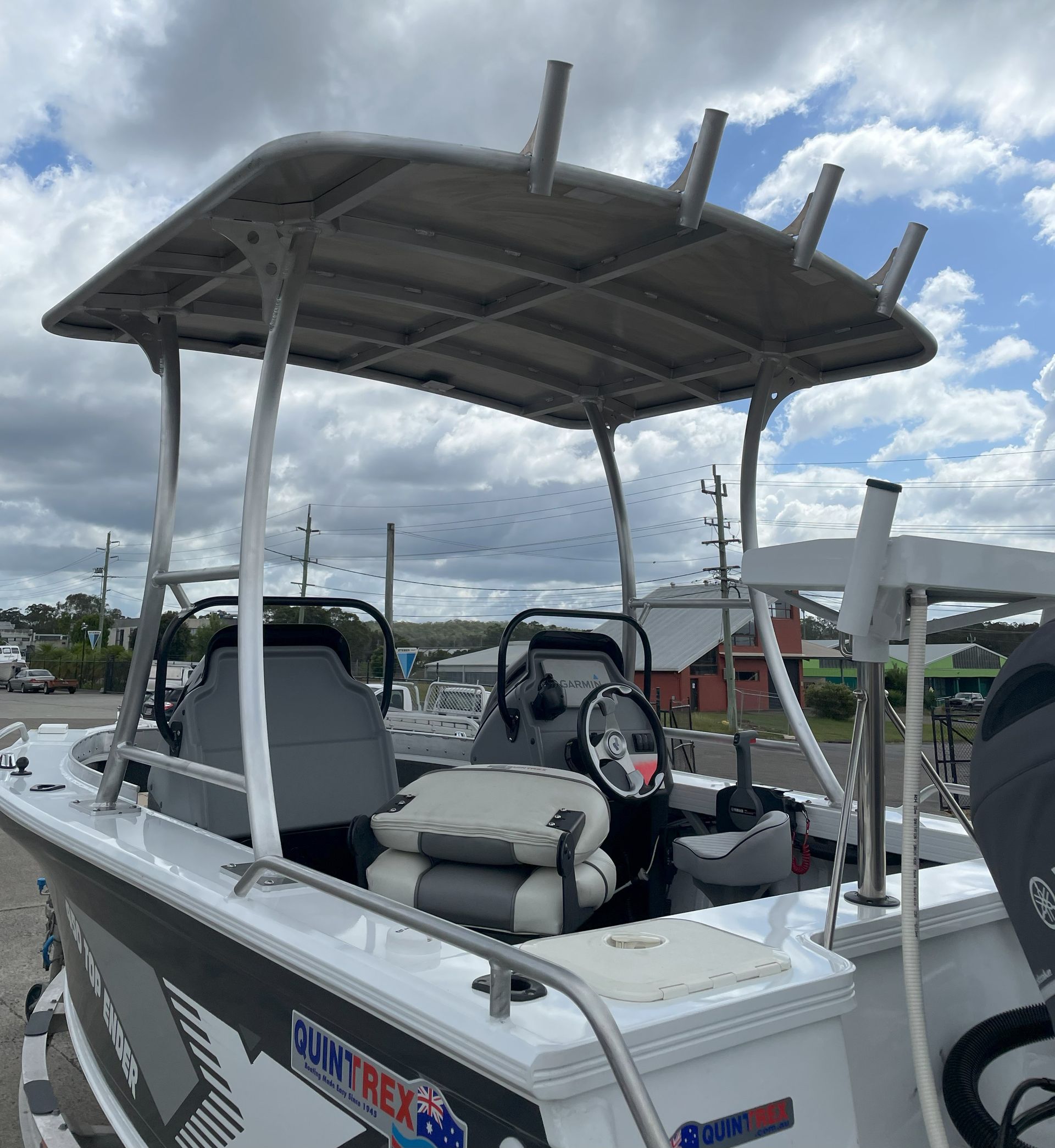 Close Up View Of Aluminium Boat — Steel Fabrication In Taree, NSW