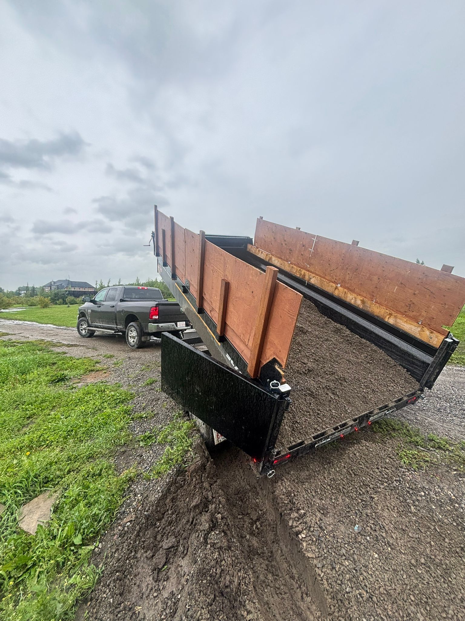 Landscape materials delivery