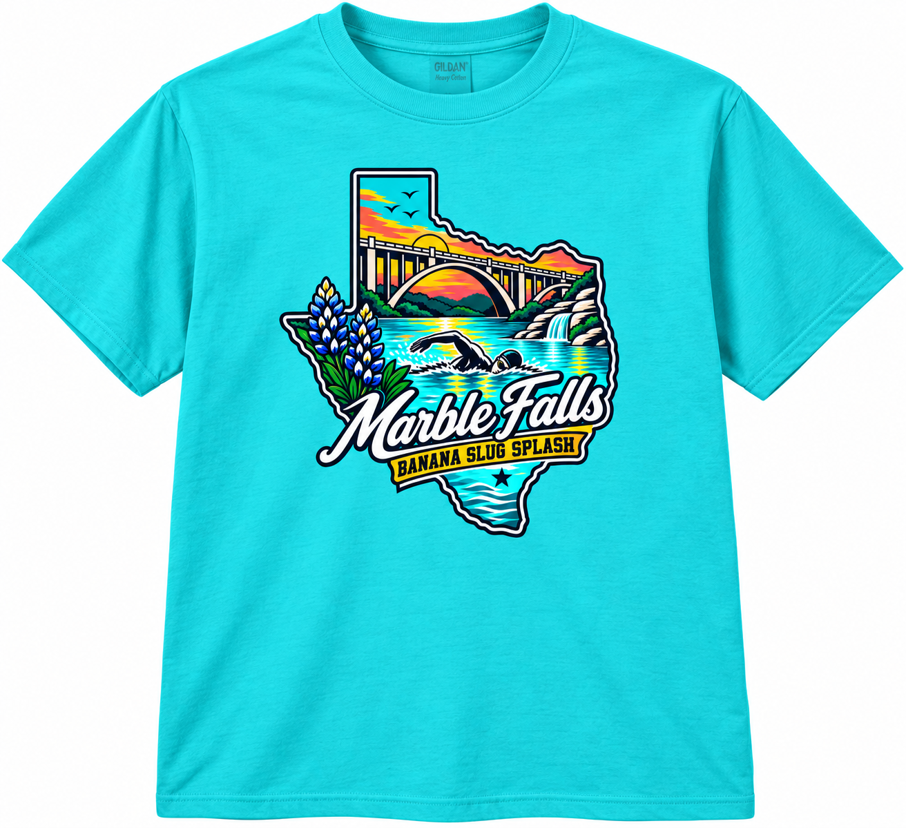 Aqua Cotton Tee