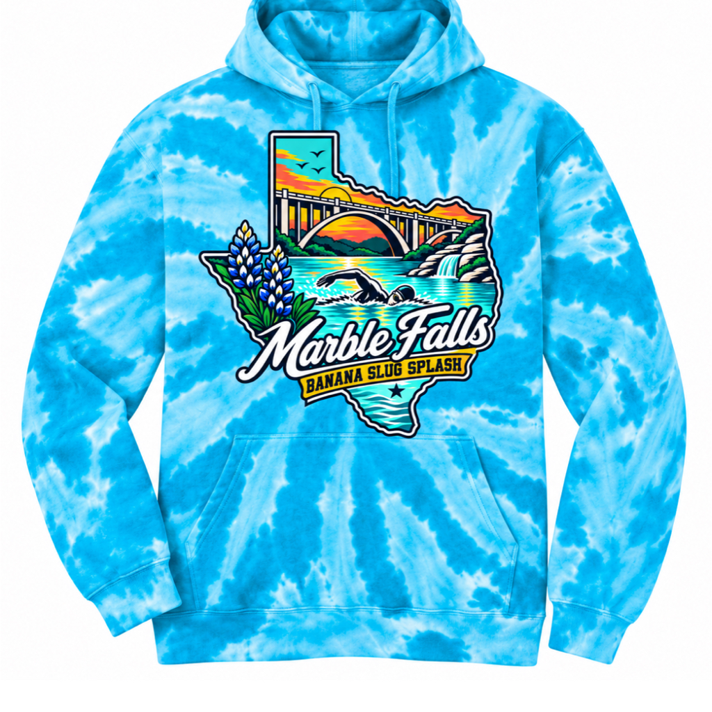 Aqua Tie-Dye Hoodie