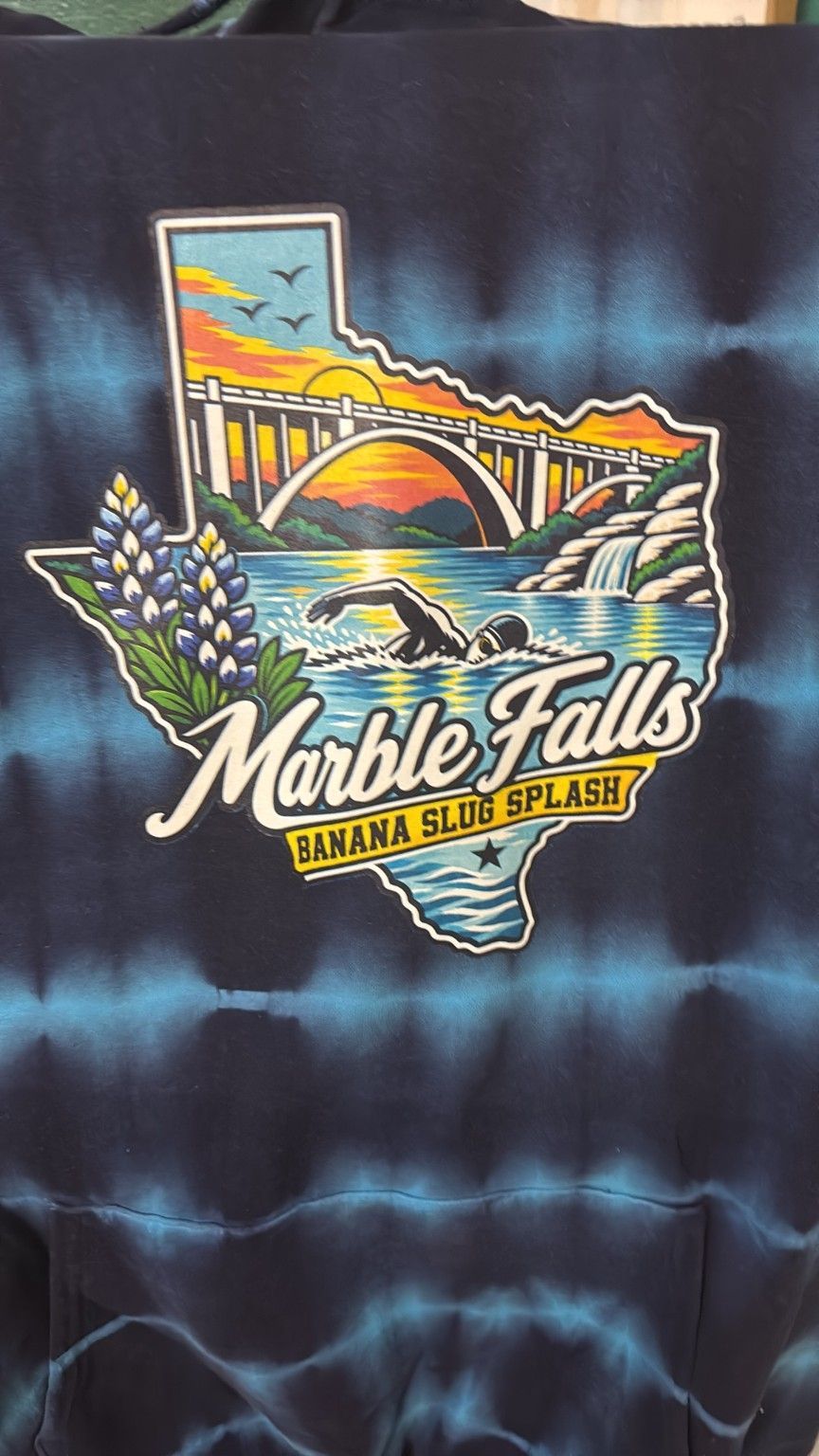 Navy Tie-Dye Hoodie
