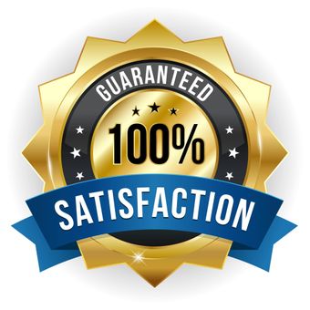 100% satisfaction guaranteed logo