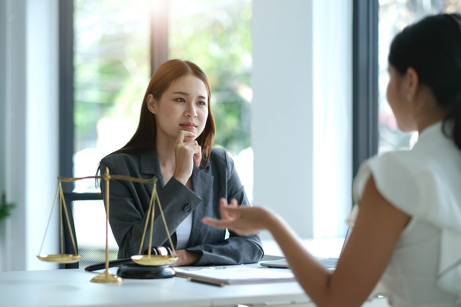 Haskett Law discussing a Trust Dispute with a client
