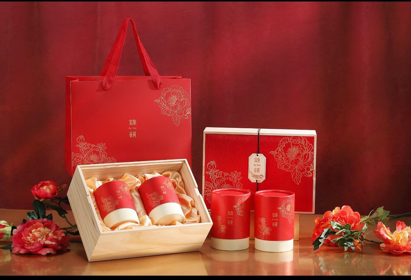 雋美佳  錦韻禧紅禮盒 茶葉禮盒 客製化禮盒