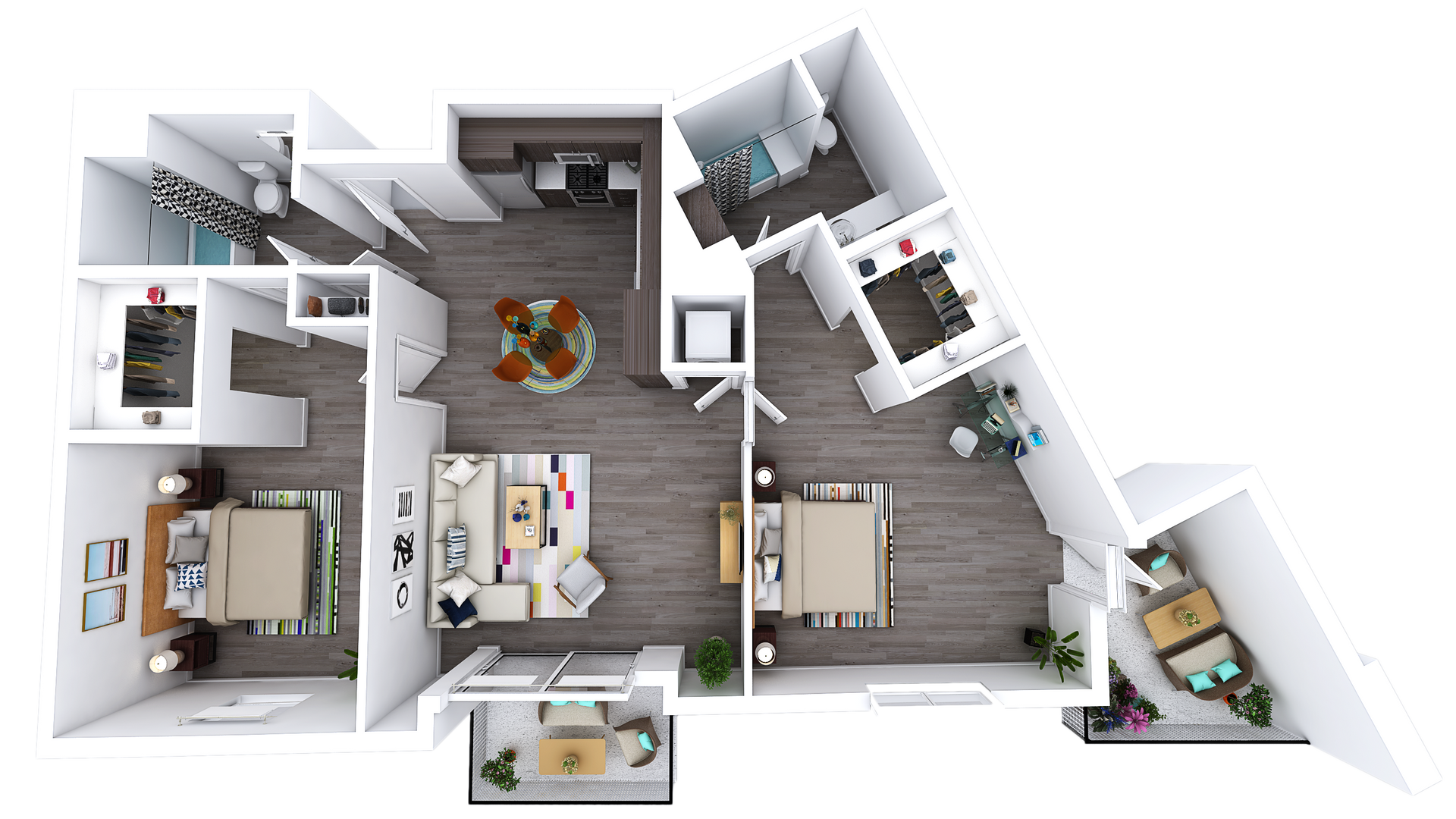 Floor Plan L-X 2 Bed · 2 Bath