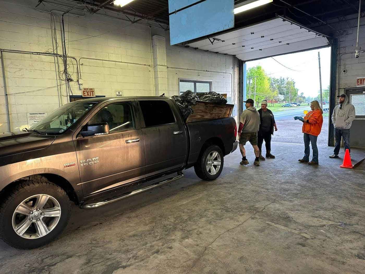 Car Inside the Shop 