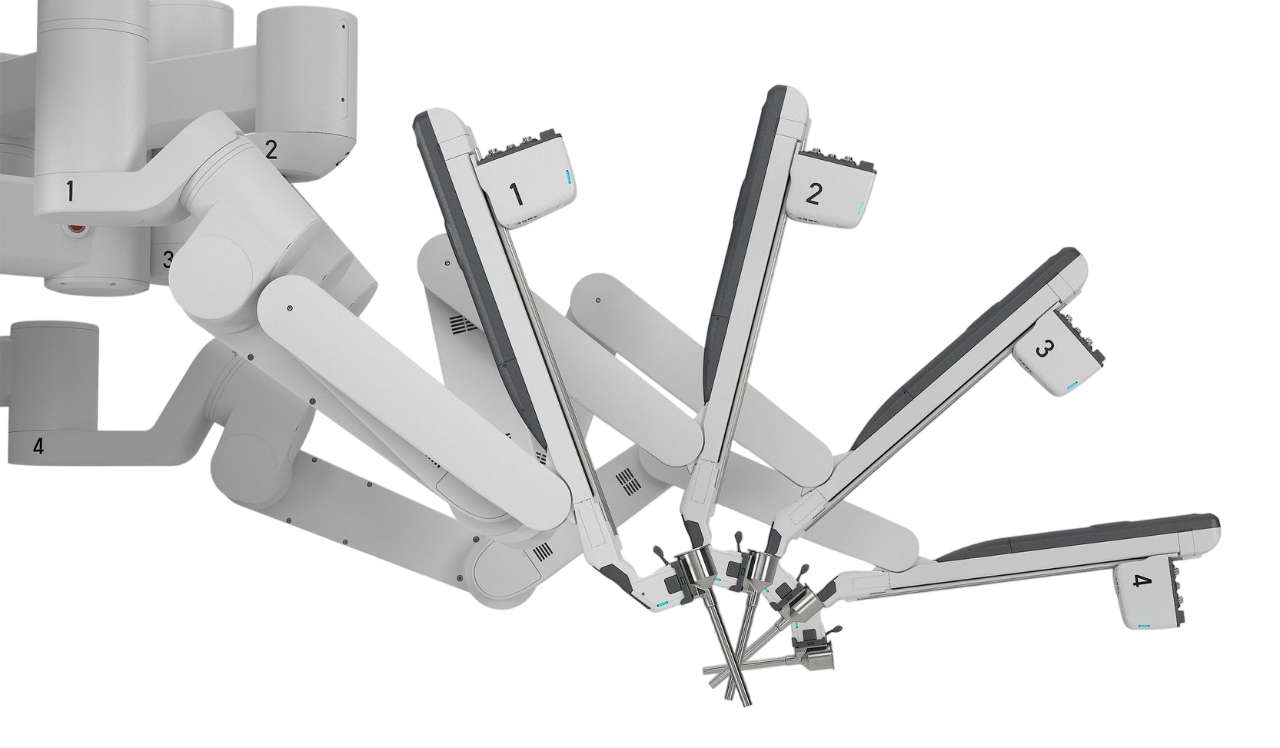 A black and white image of a robotic arm