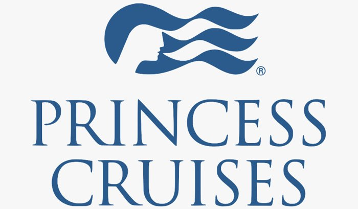 Princess Cruises logo with blue stylized crown and waves above the company name