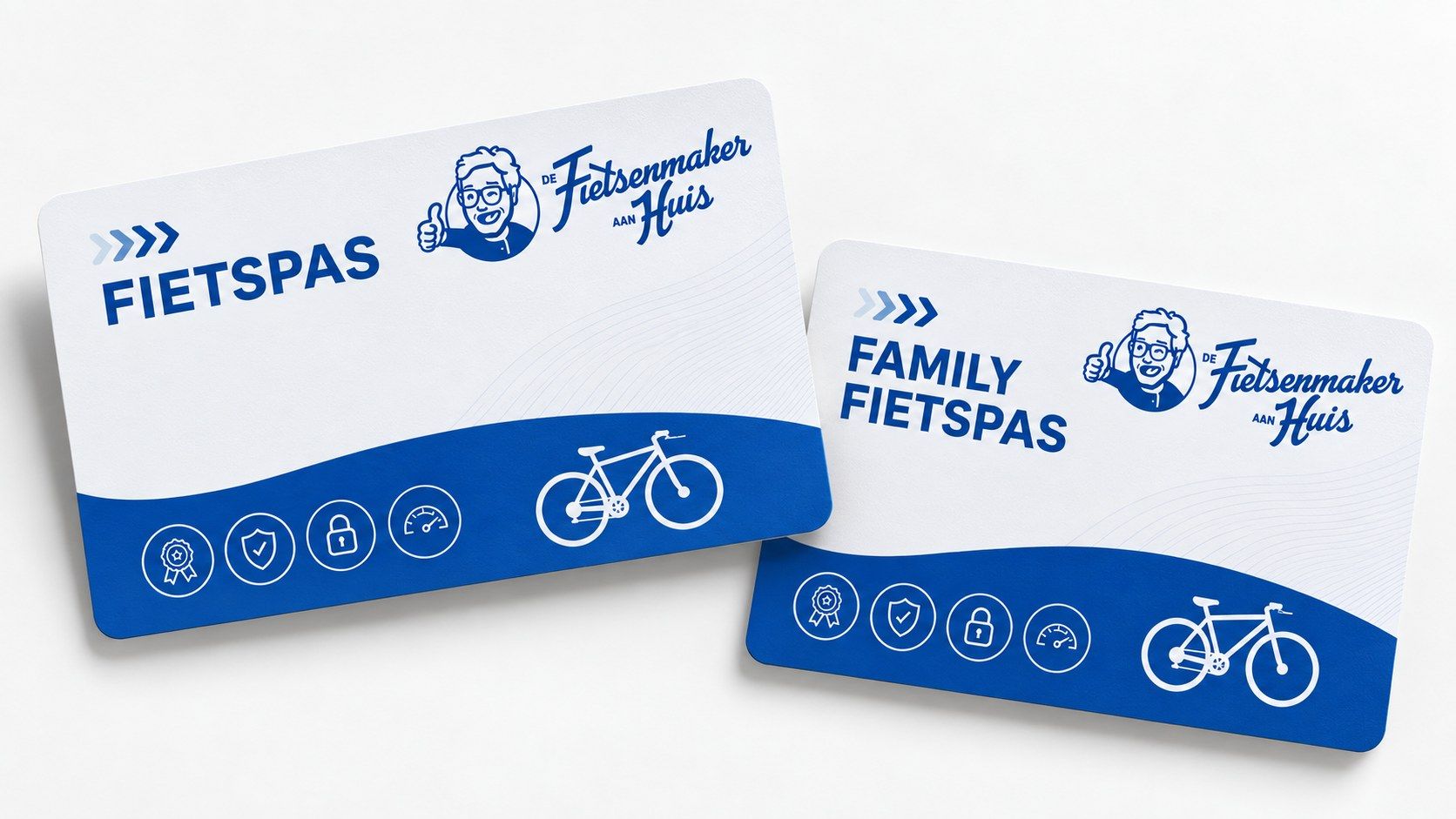 Voorbeeld van de Fietspas en Family Fietspas